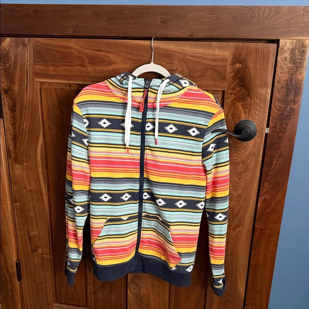 Multicolor Striped Women’s Zippered Hoodie Cruel Girl Brand - Picture 1 of 6